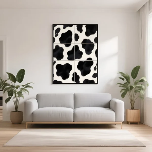 PixuPrint Cow Print Pattern Wall Art