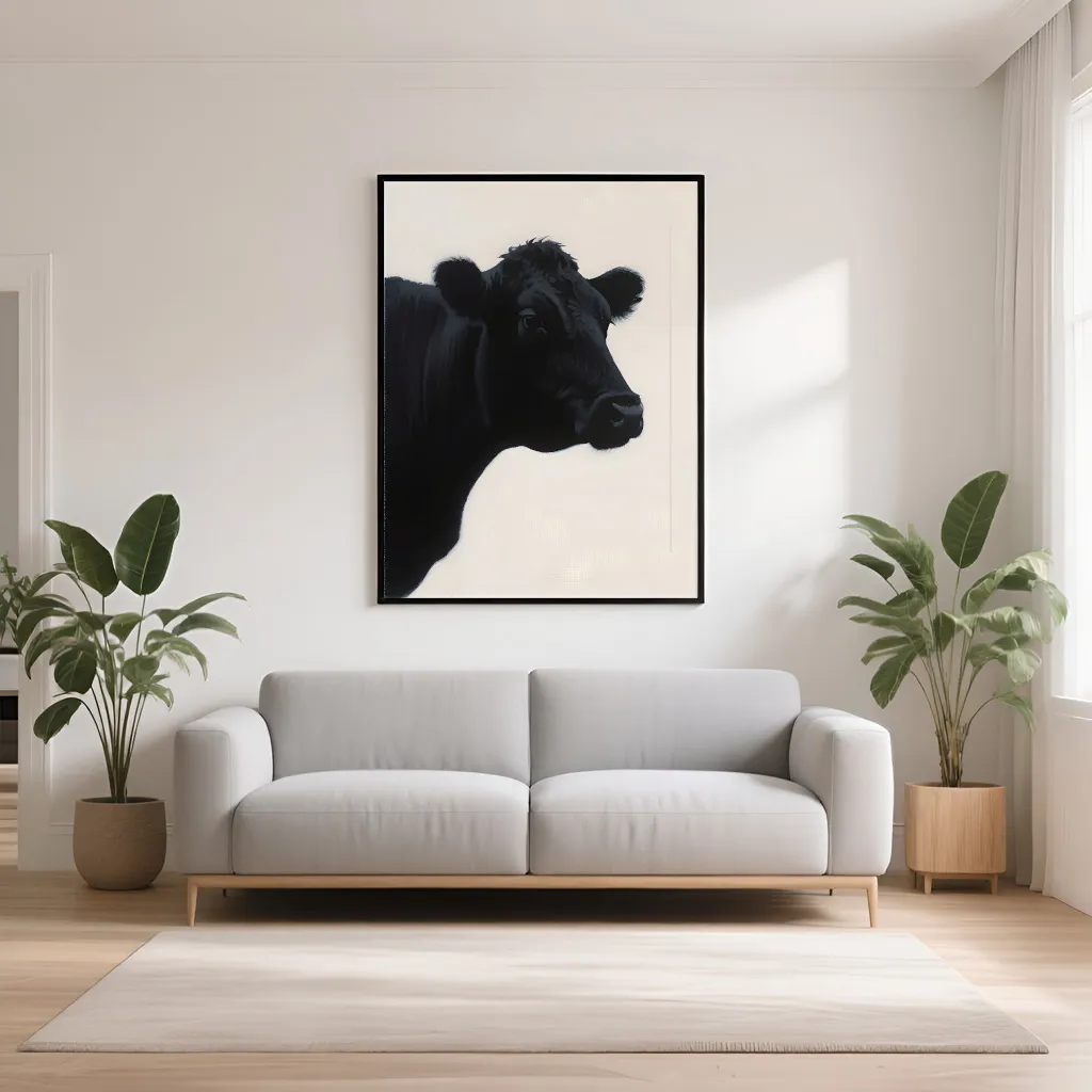 PixuPrint Midnight Cow