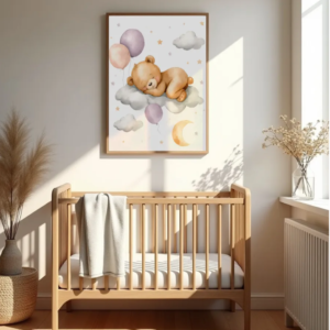 PixuPrint Nursery Bear Sleep Balloon
