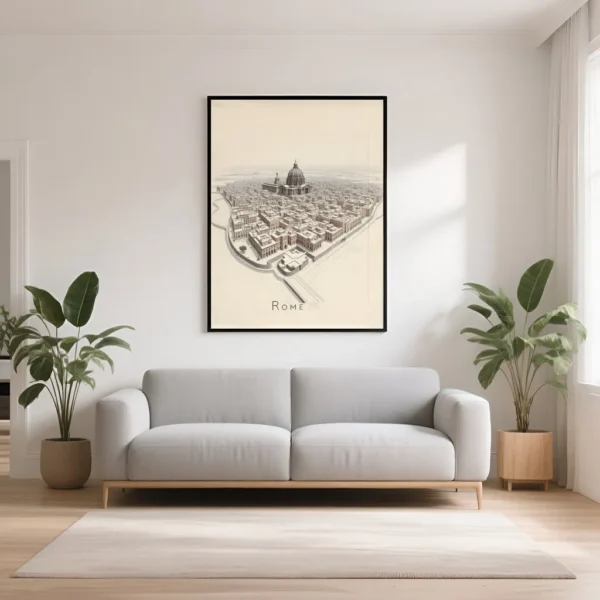 PixuPrint Rome Architectural City Print
