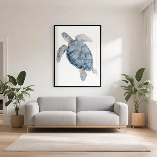 PixuPrint Sea Turtle Top View Alt