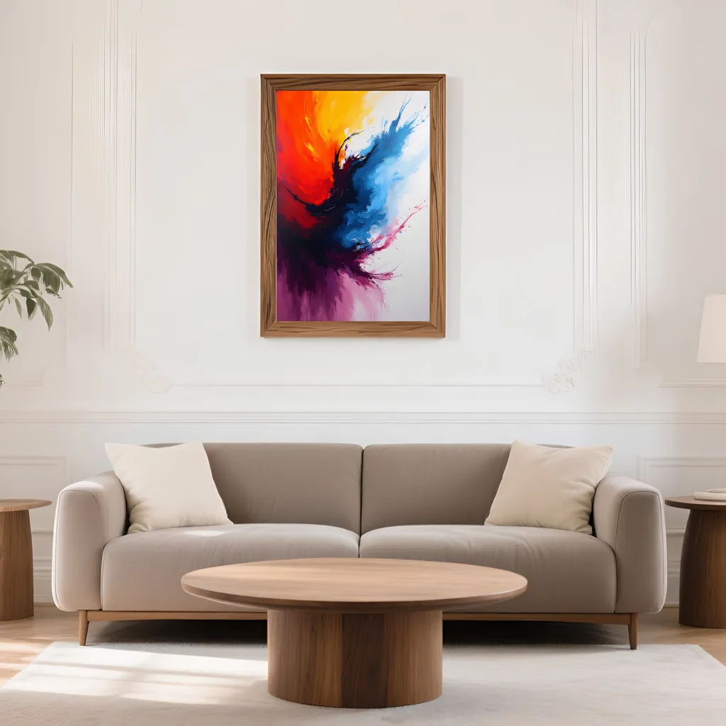 PixuPrint Abstract colorful explosion artwork
