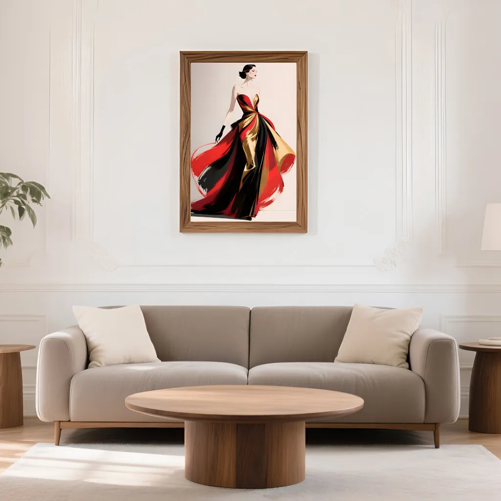 PixuPrint Dance Of Crimson And Gold