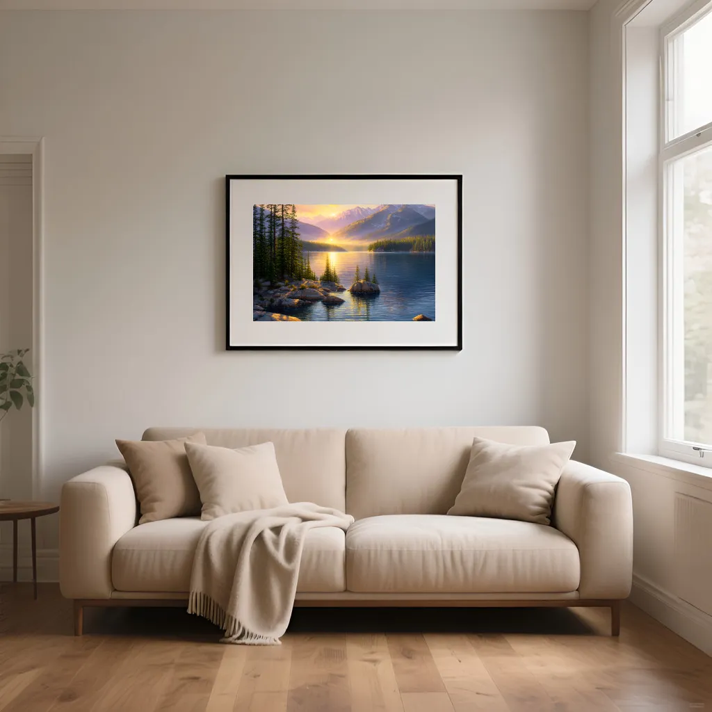 PixuPrint First Light on the Lake