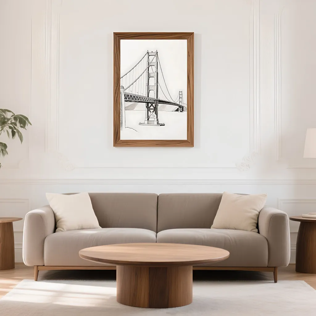PixuPrint Golden Gate Elegance
