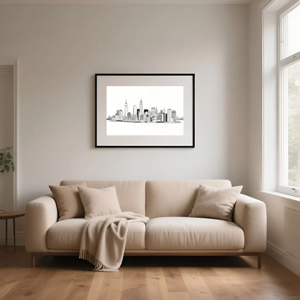 PixuPrint Manhattan Line Art