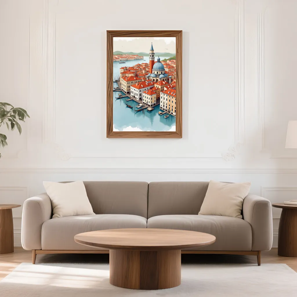 PixuPrint Venice Watercolor City Print