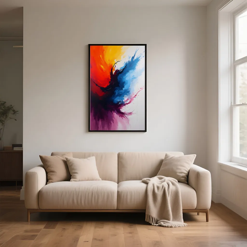 PixuPrint Abstract colorful explosion artwork
