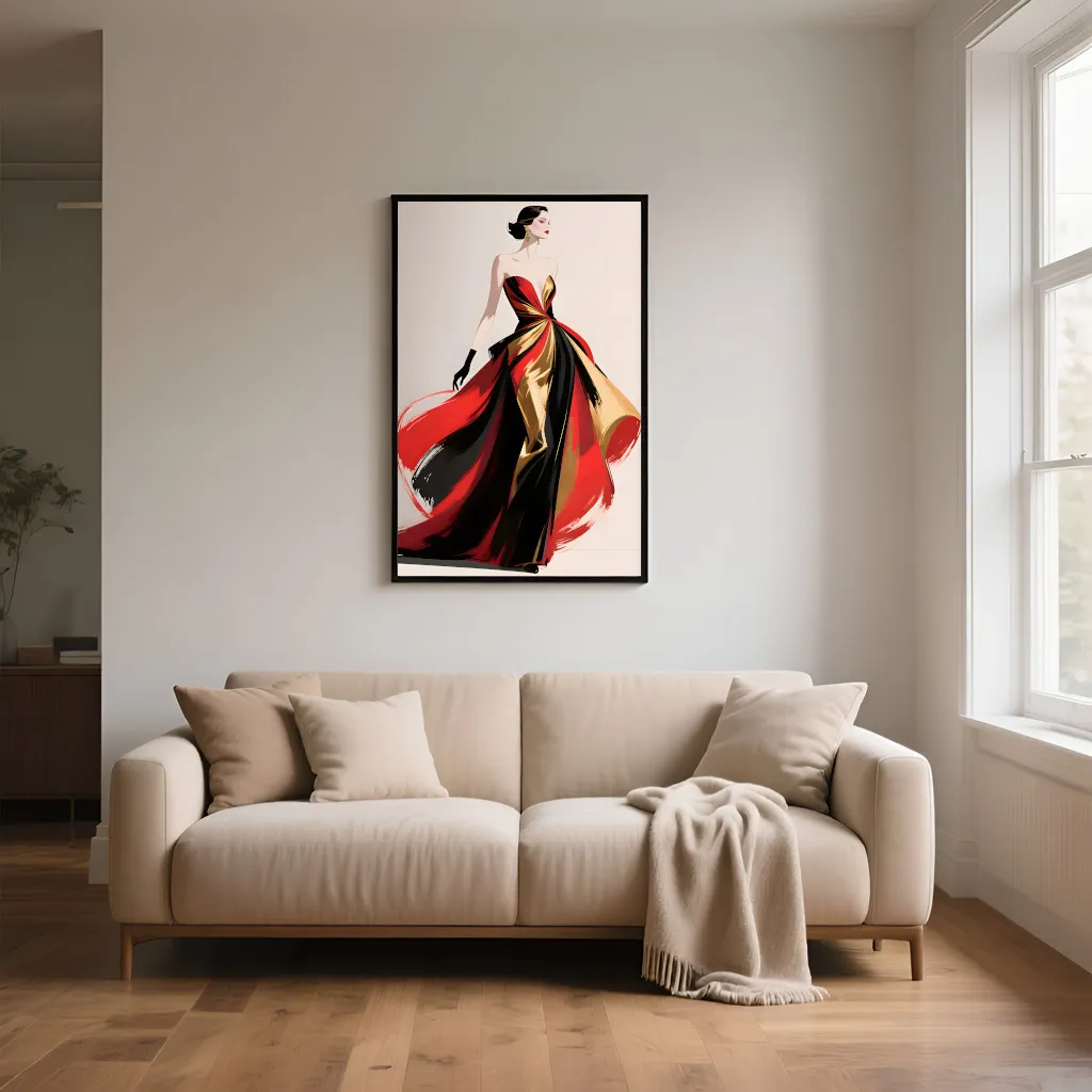 PixuPrint Dance Of Crimson And Gold