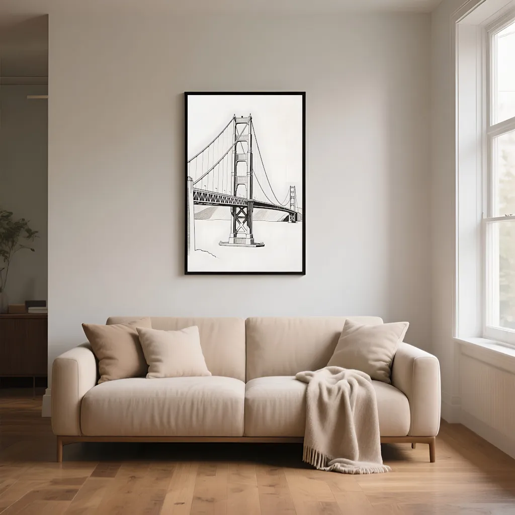 PixuPrint Golden Gate Elegance