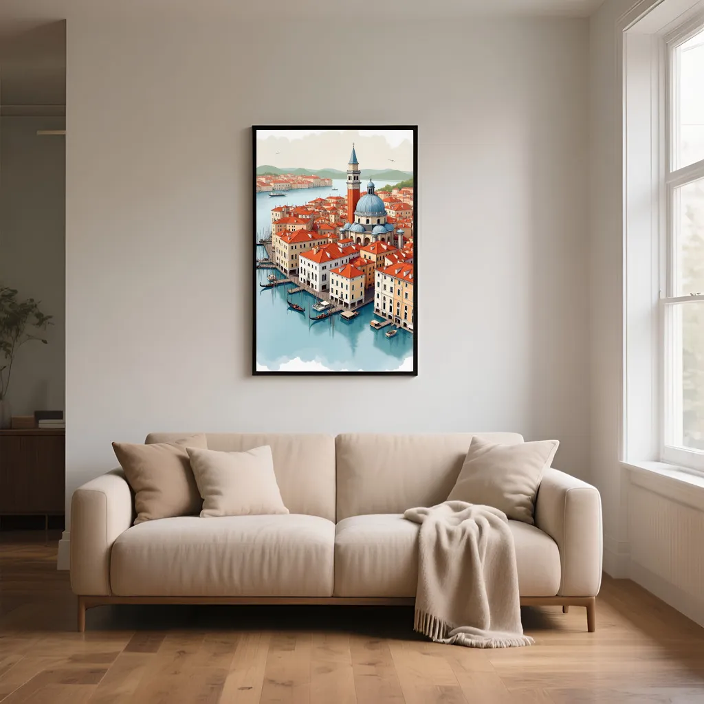 PixuPrint Venice Watercolor City Print