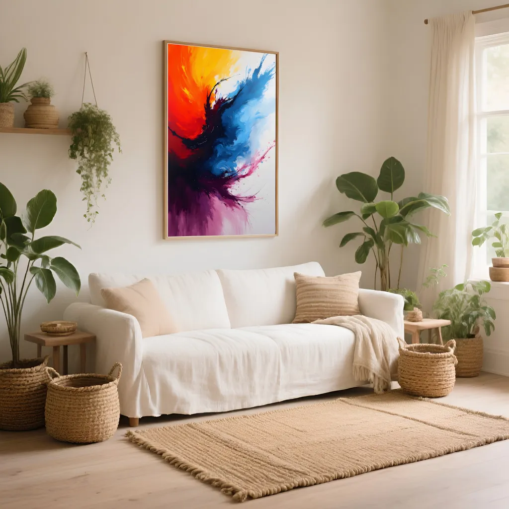 PixuPrint Abstract colorful explosion artwork