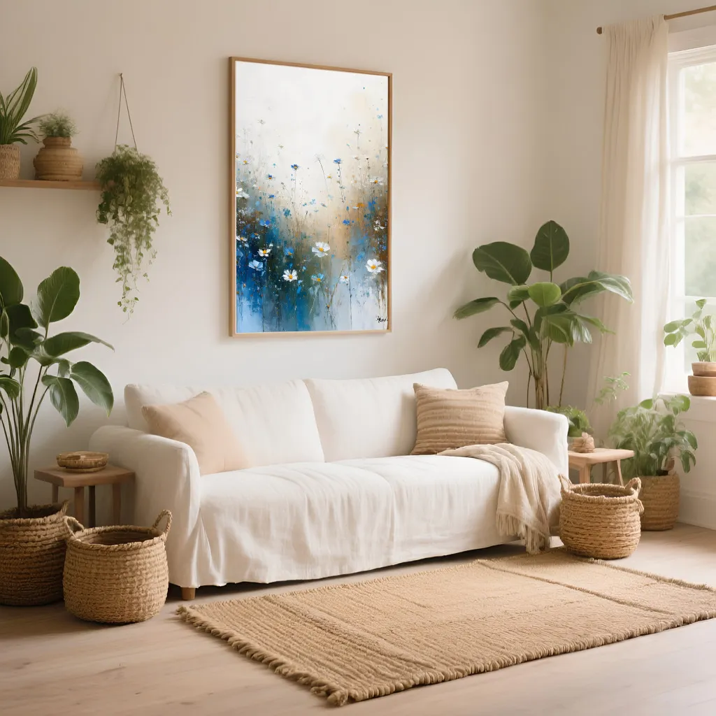 PixuPrint Painting Abstract Floral Mossieu