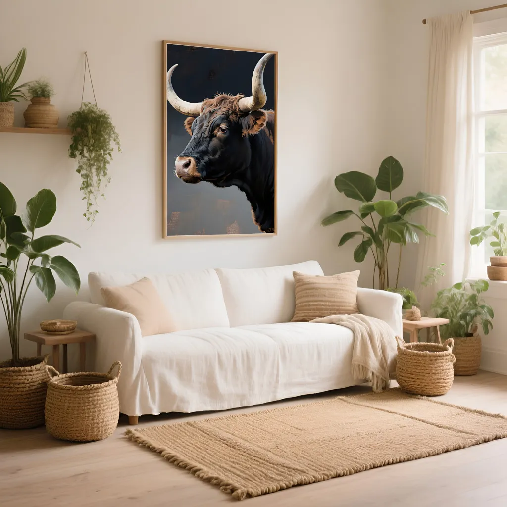 PixuPrint Longhorn Portrait