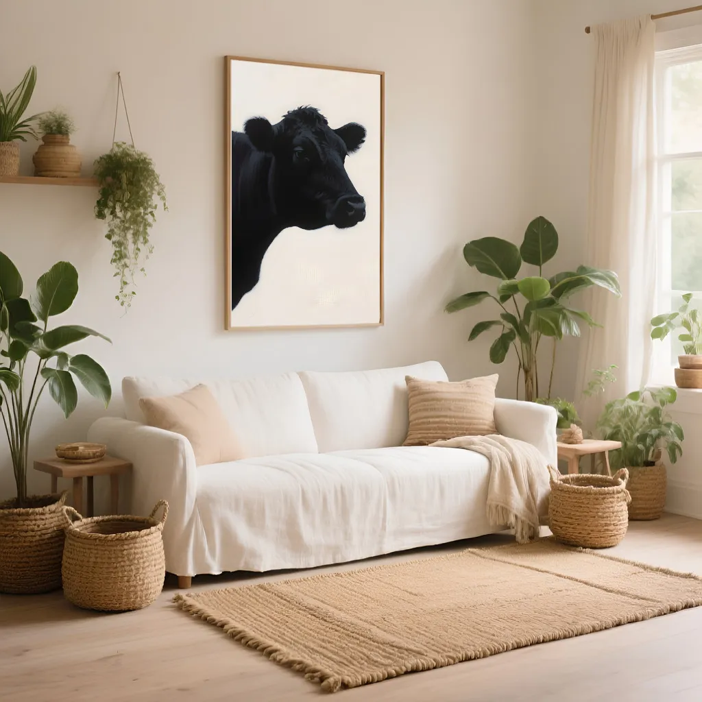 PixuPrint Midnight Cow