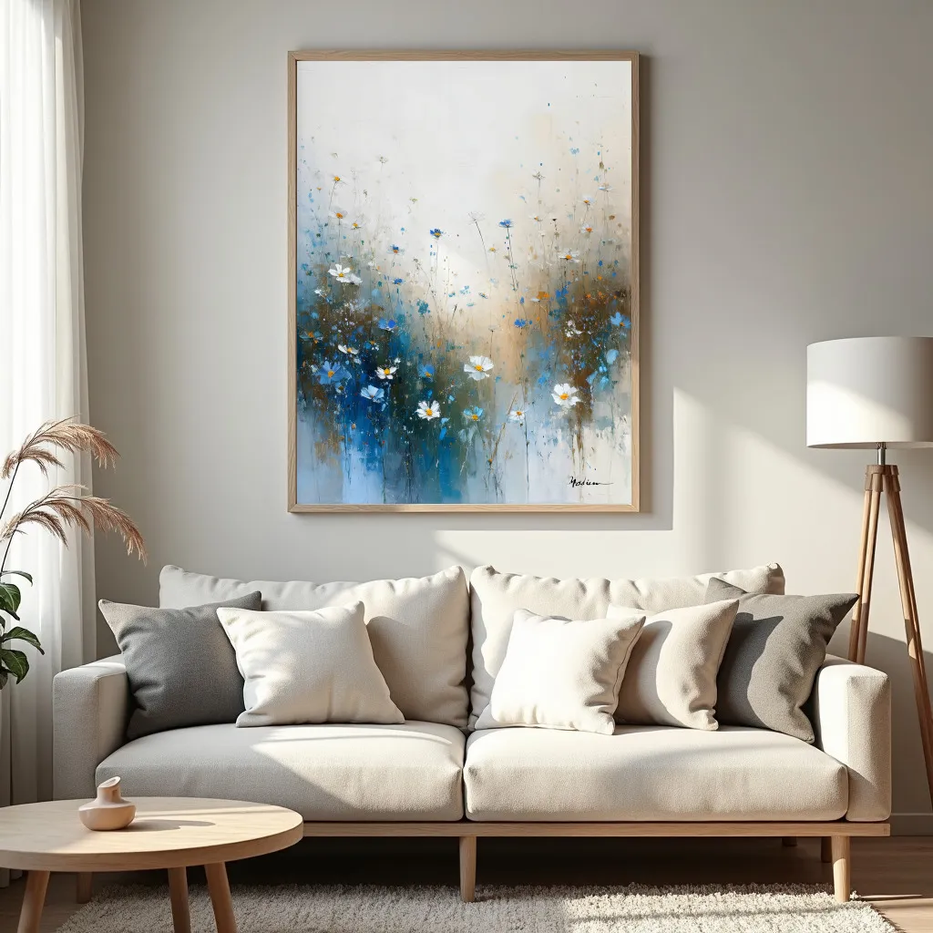 PixuPrint Painting Abstract Floral Mossieu