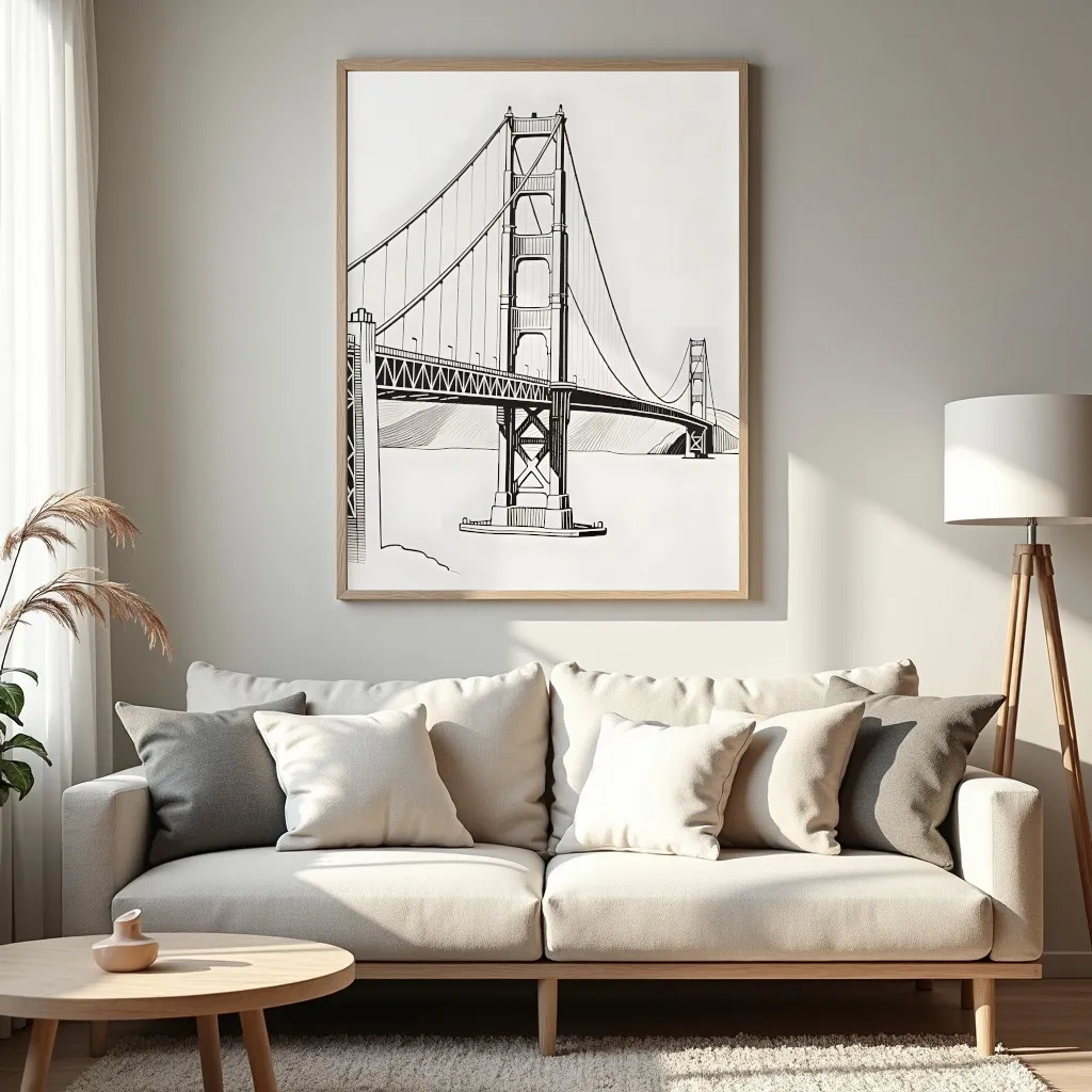 PixuPrint Golden Gate Elegance