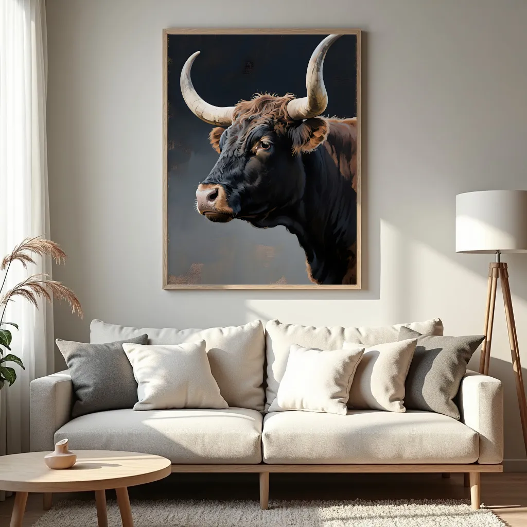 PixuPrint Longhorn Portrait