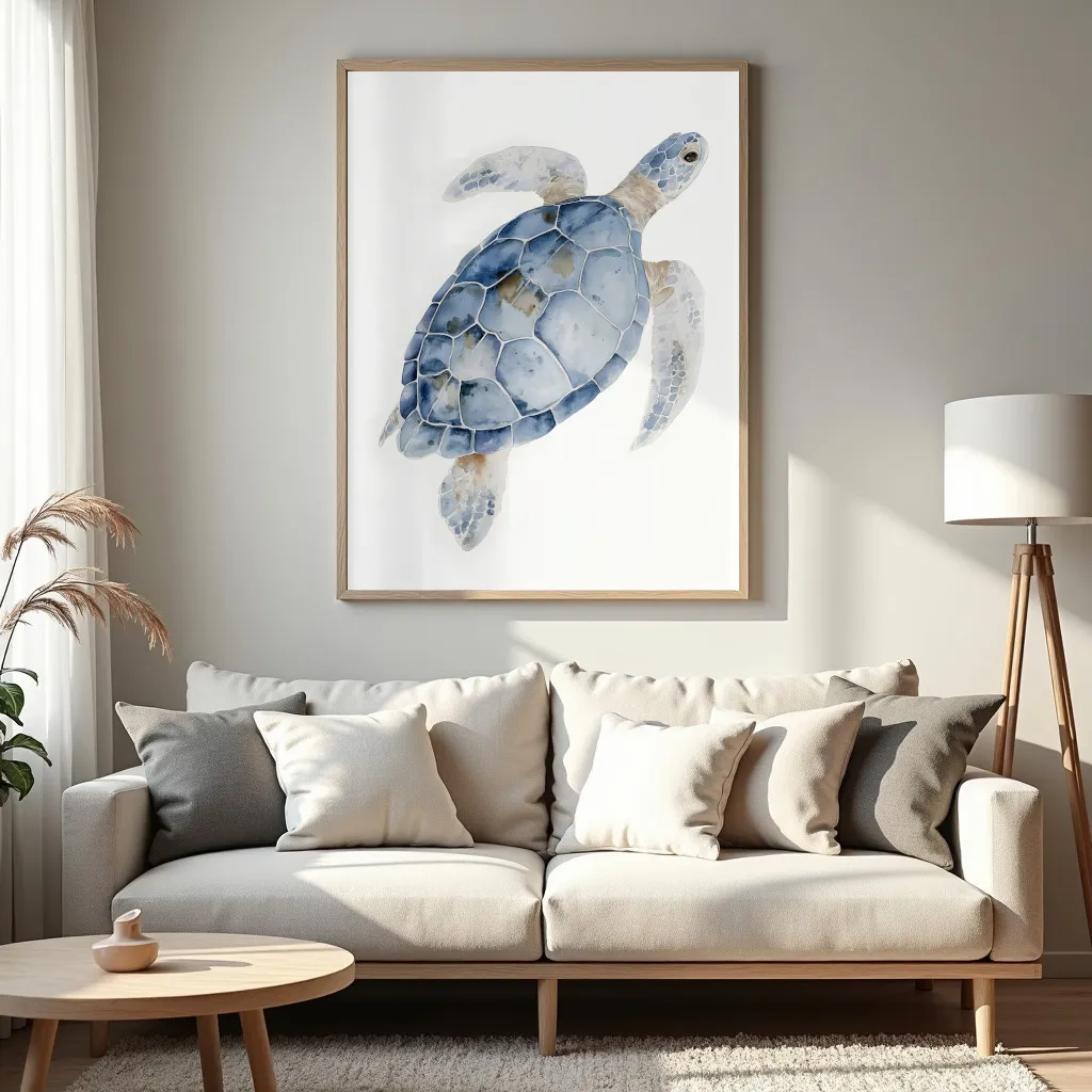 PixuPrint Sea Turtle Top View