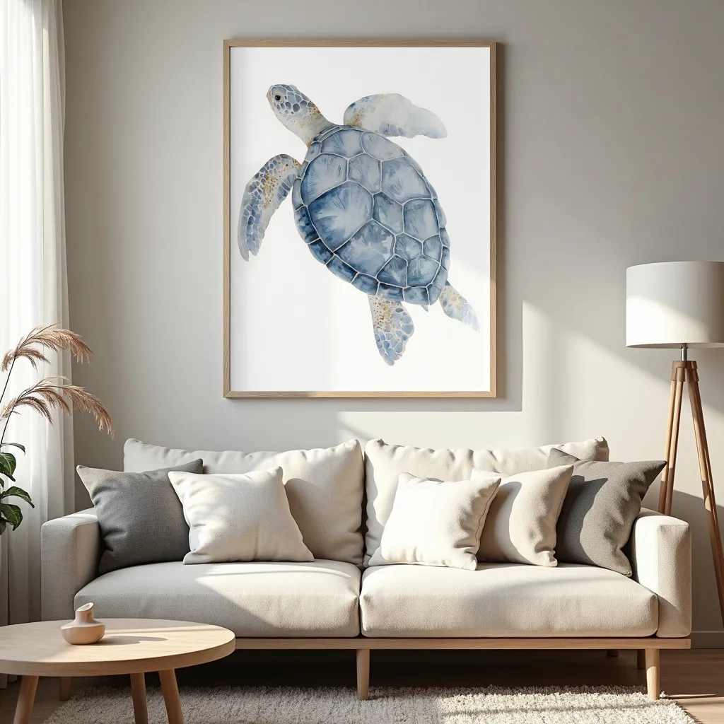 PixuPrint Sea Turtle Top View Alt