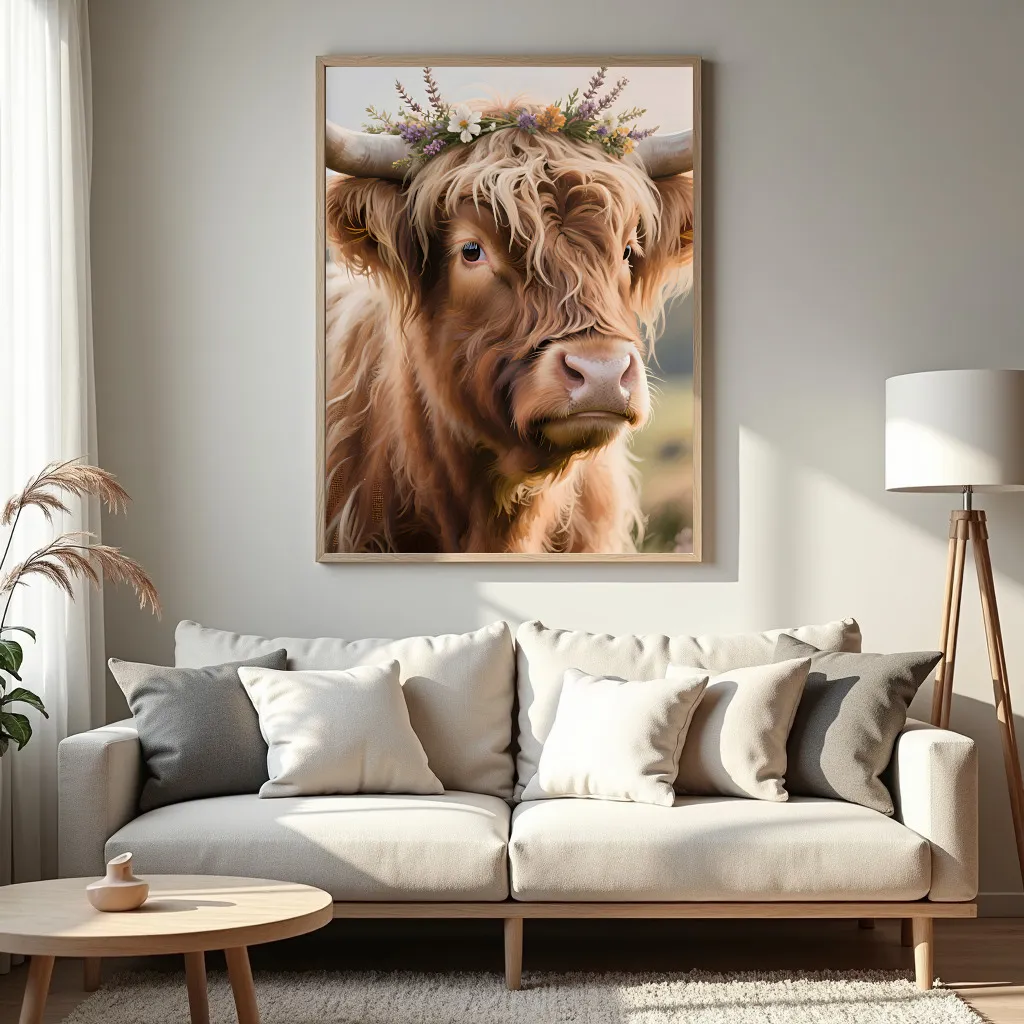 PixuPrint Flower Crown Highland Bariation b