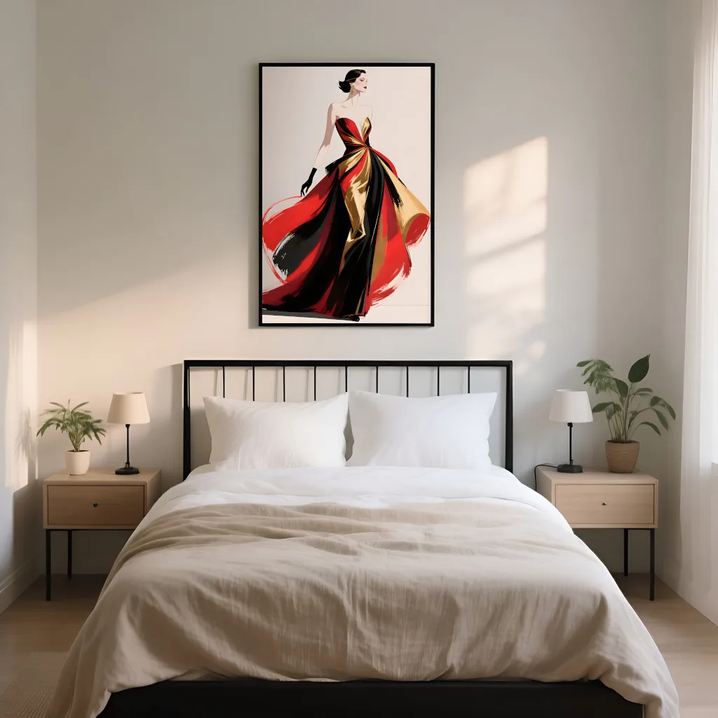 PixuPrint Dance Of Crimson And Gold
