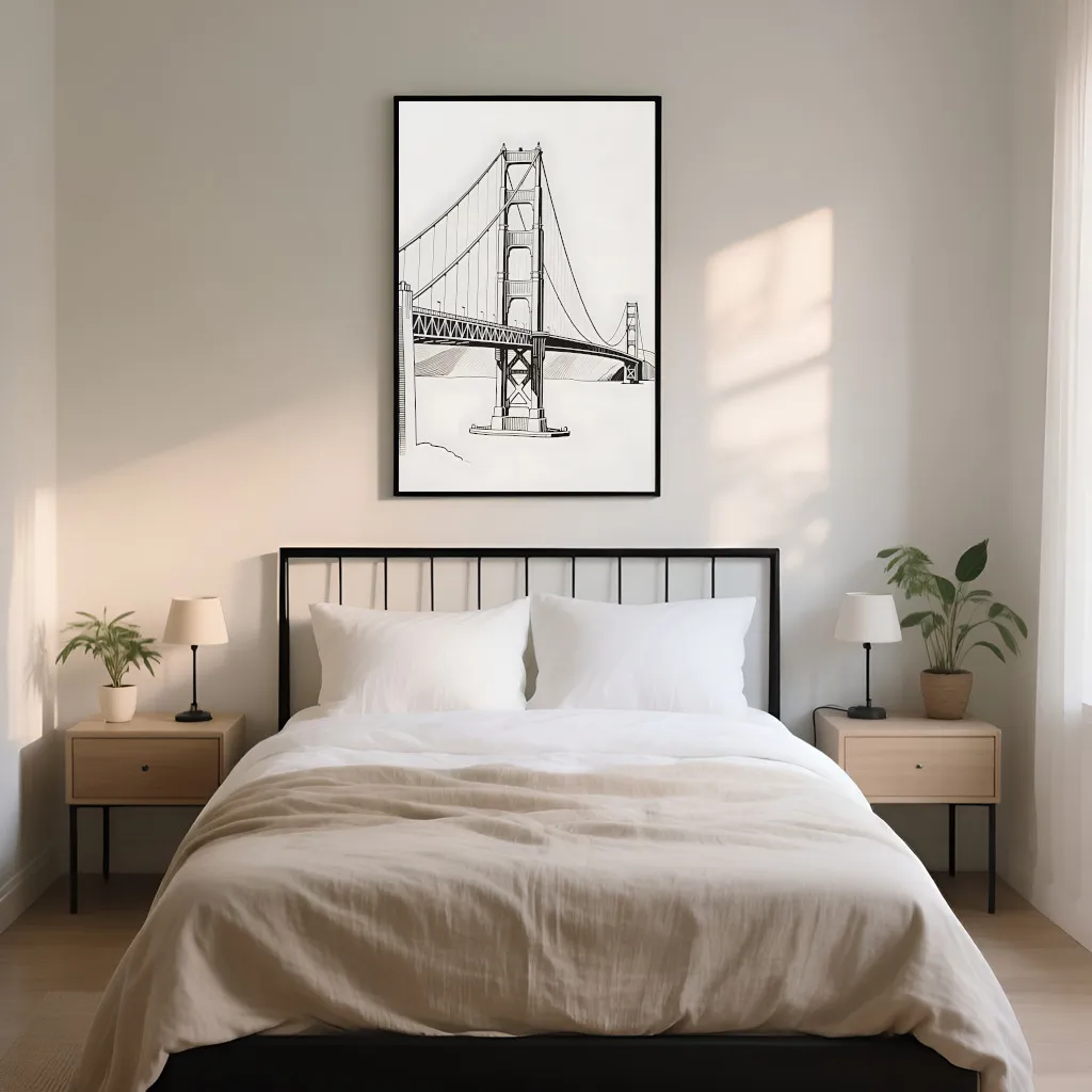 PixuPrint Golden Gate Elegance