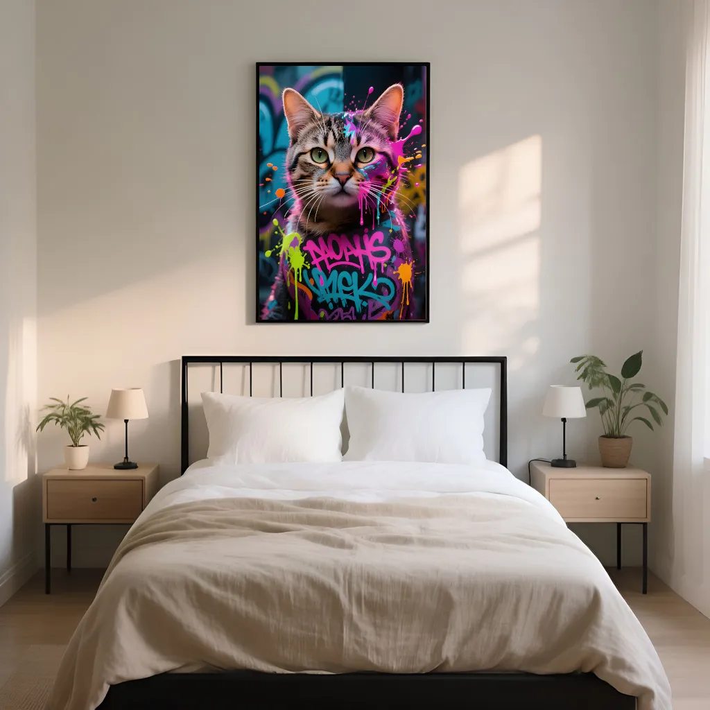 PixuPrint Neon Street Cat