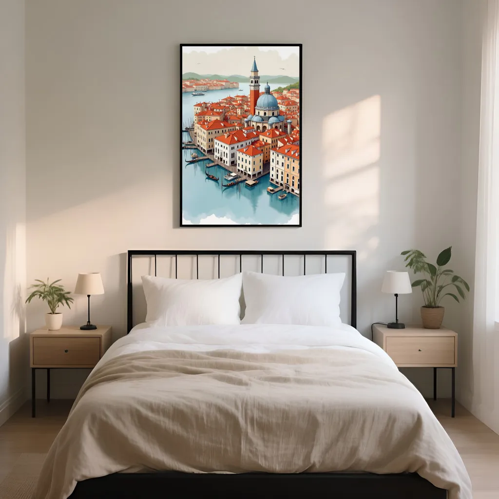 PixuPrint Venice Watercolor City Print