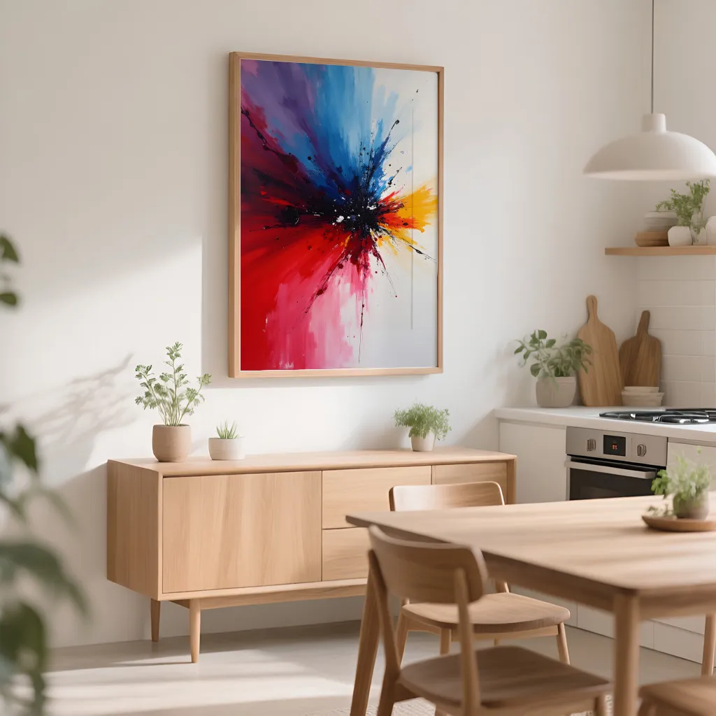 PixuPrint Abstract Art Colorful Explosion