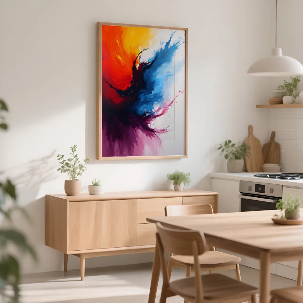 PixuPrint Abstract colorful explosion artwork