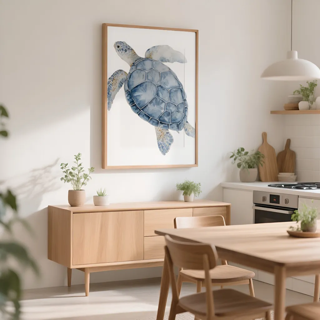 PixuPrint Sea Turtle Top View Alt