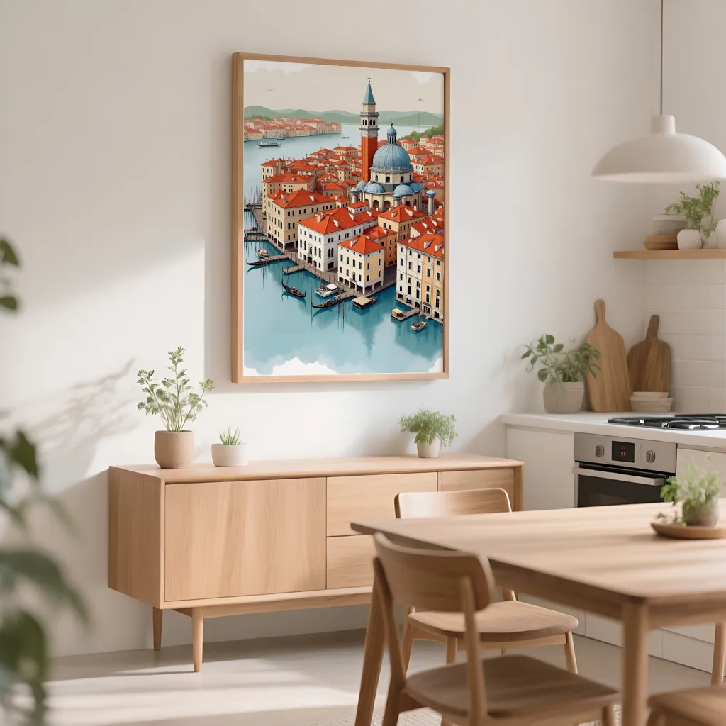 PixuPrint Venice Watercolor City Print