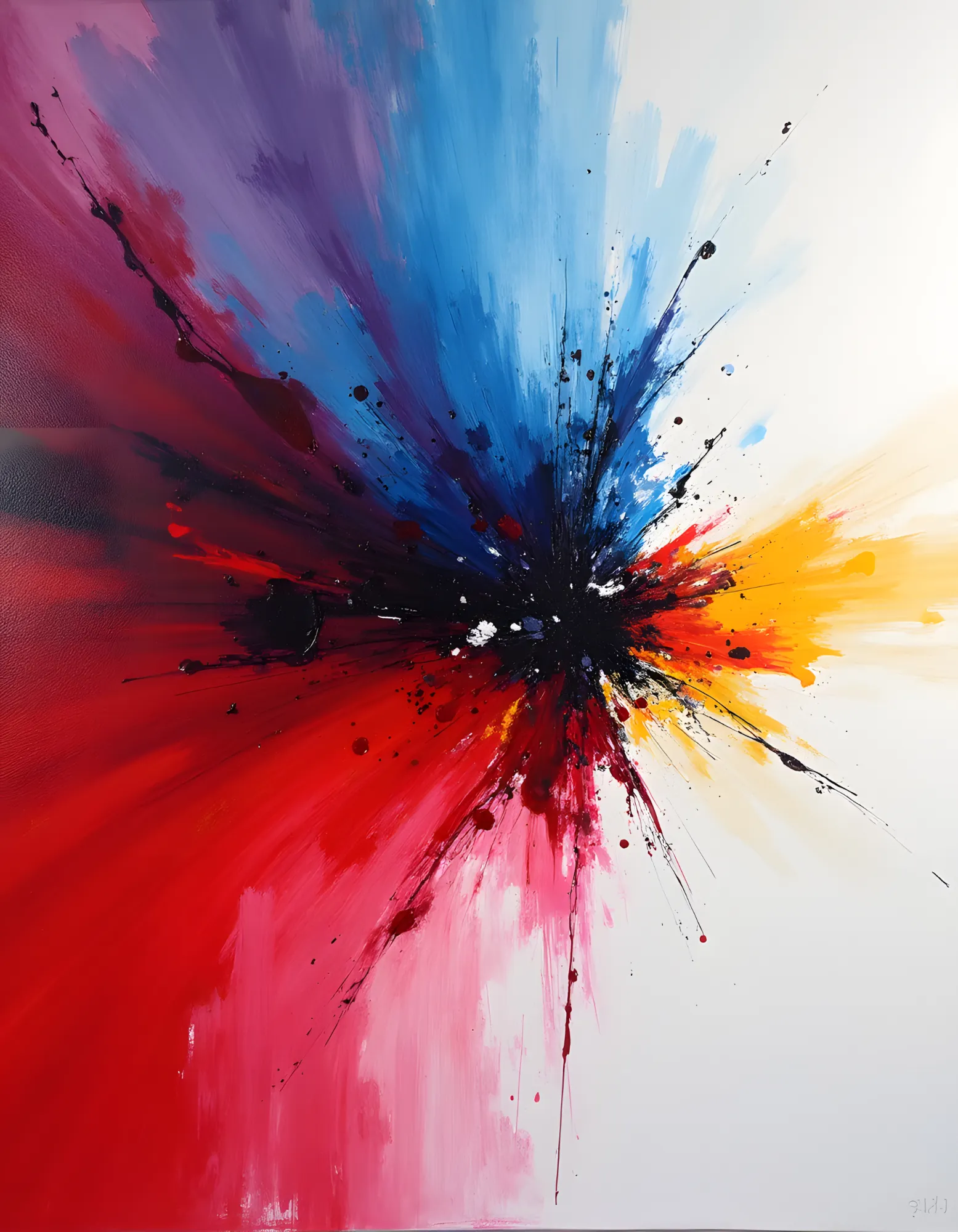 PixuPrint Abstract Art Colorful Explosion