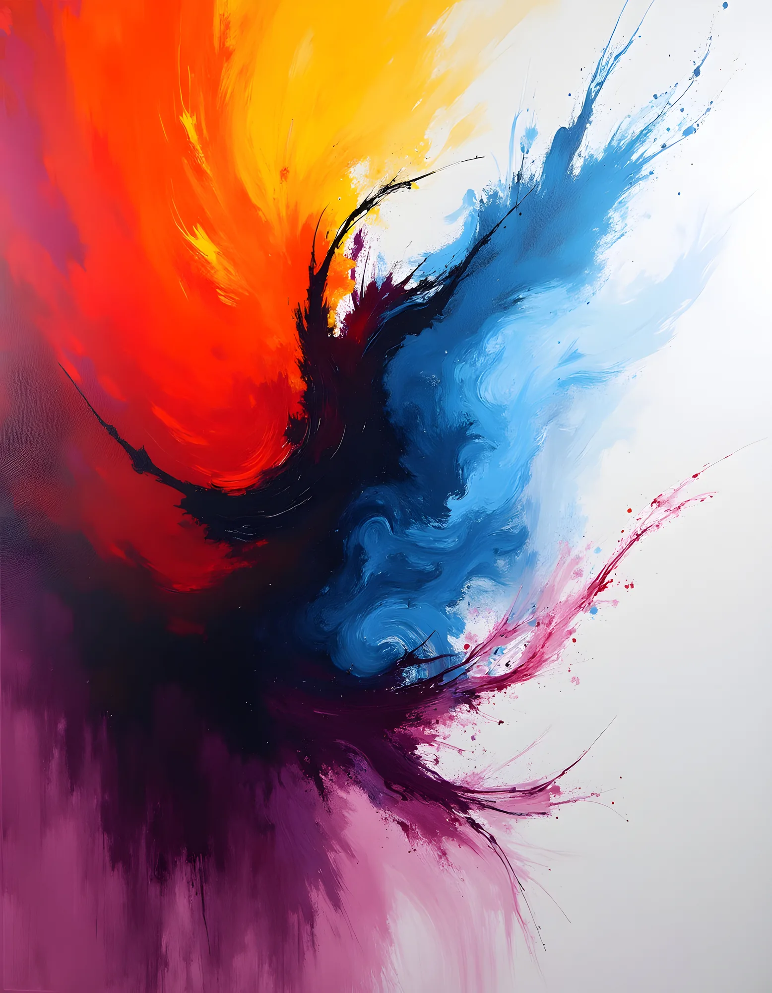 PixuPrint Abstract colorful explosion artwork