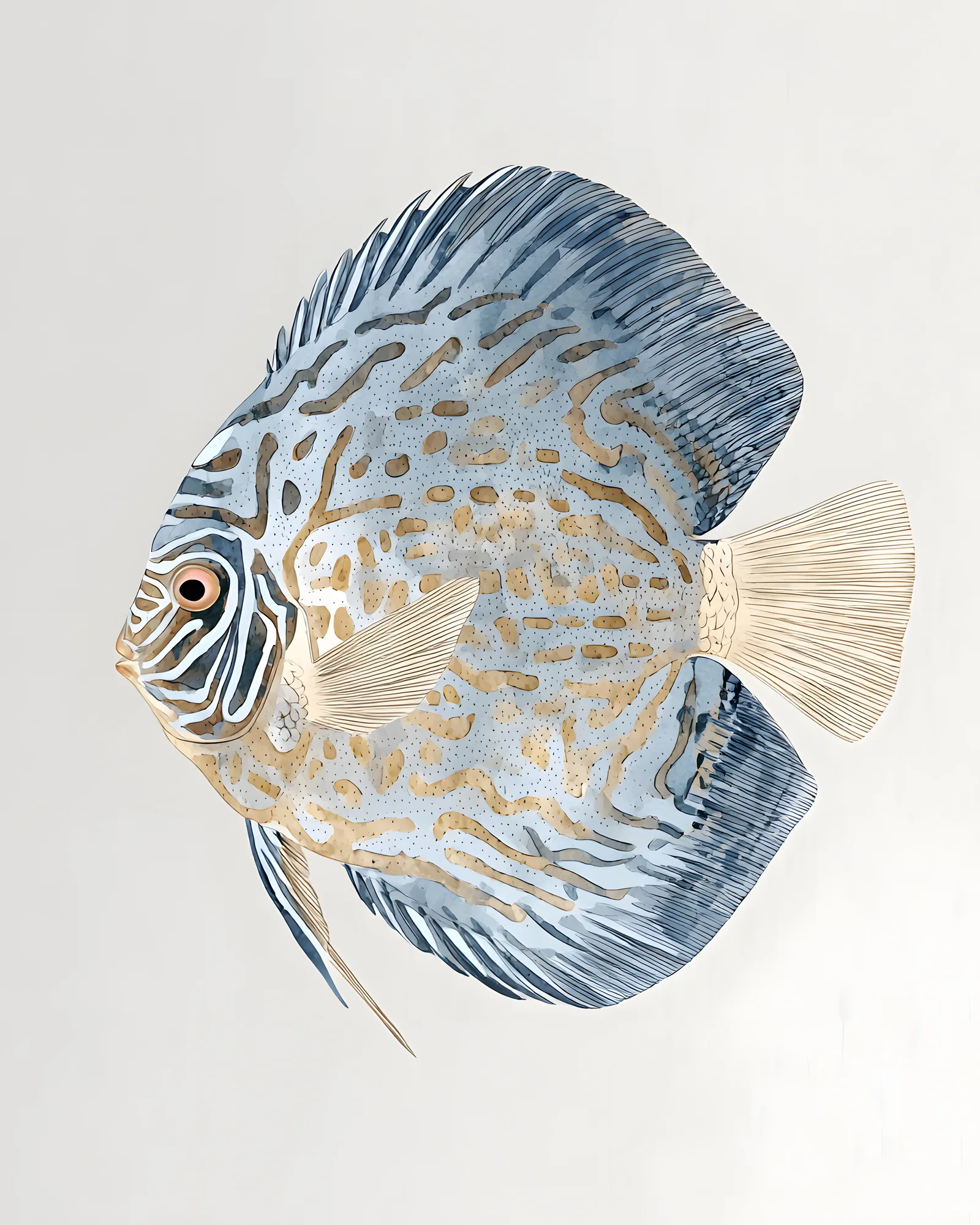 PixuPrint Discus Marine Variation E Marine