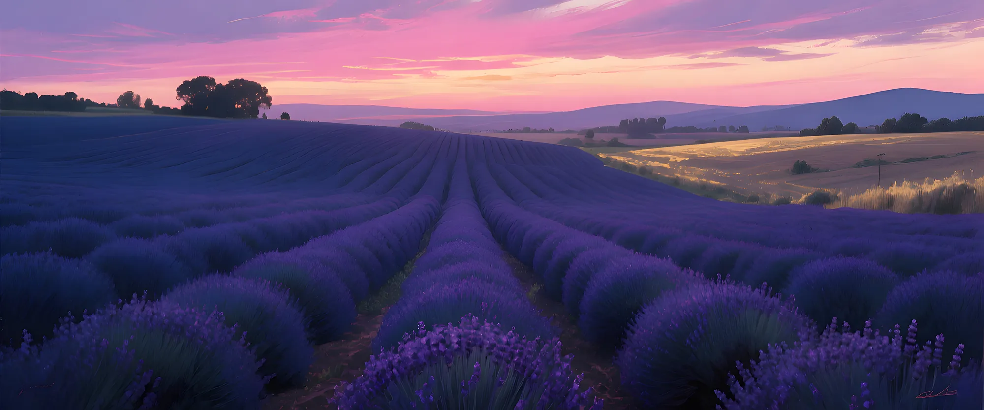 PixuPrint Lavender Sunset