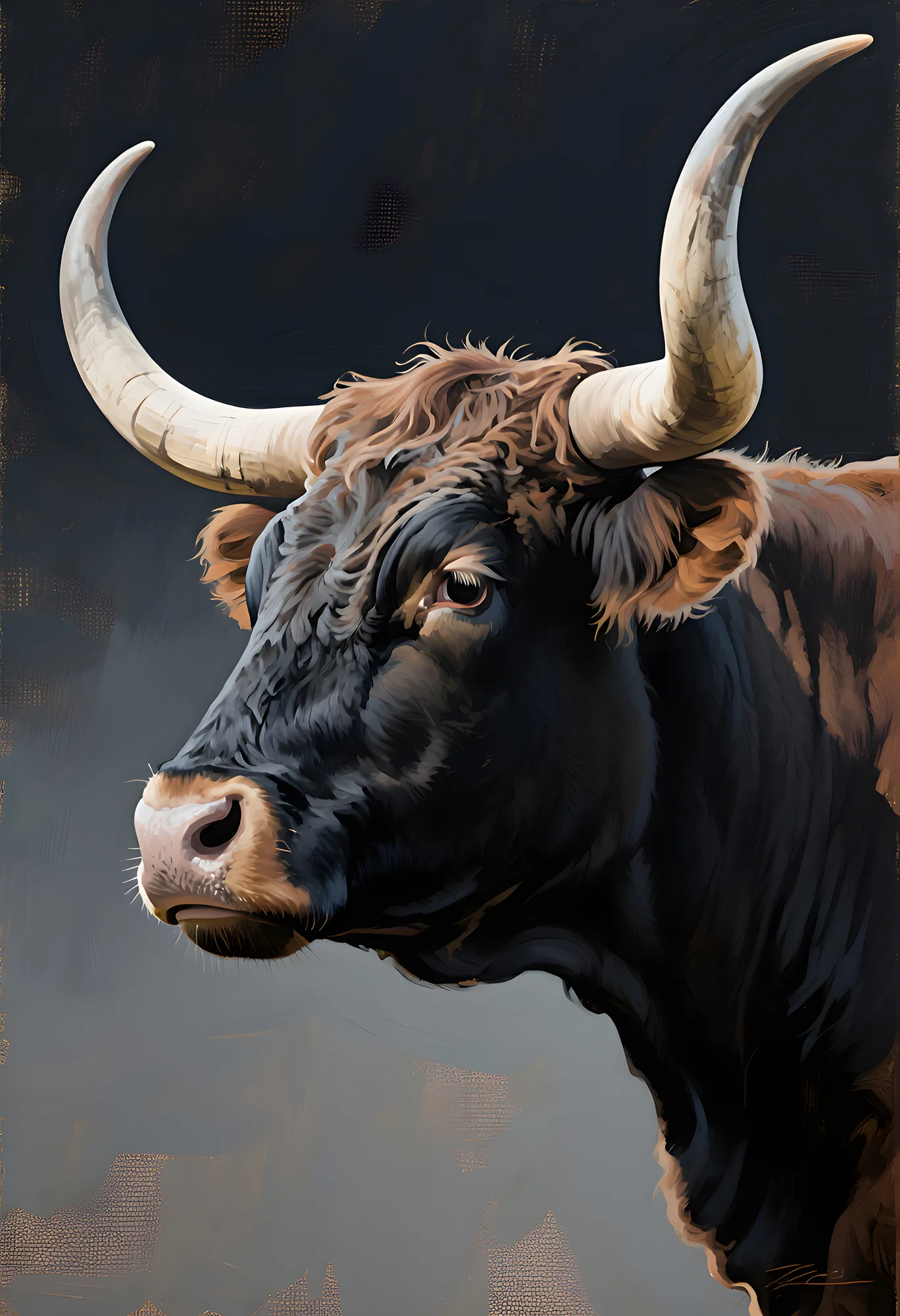 PixuPrint Longhorn Portrait