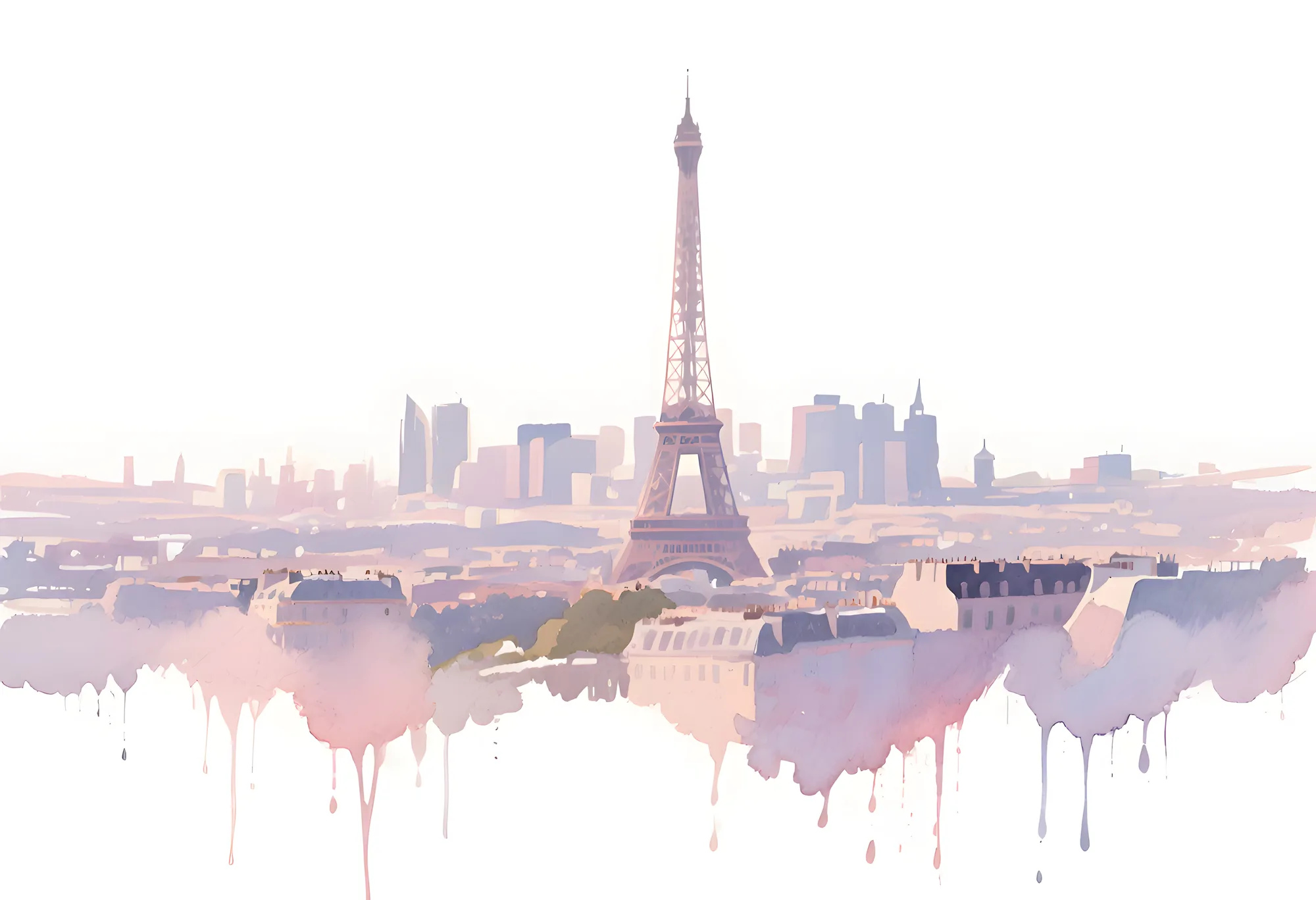 PixuPrint Paris Pastel View