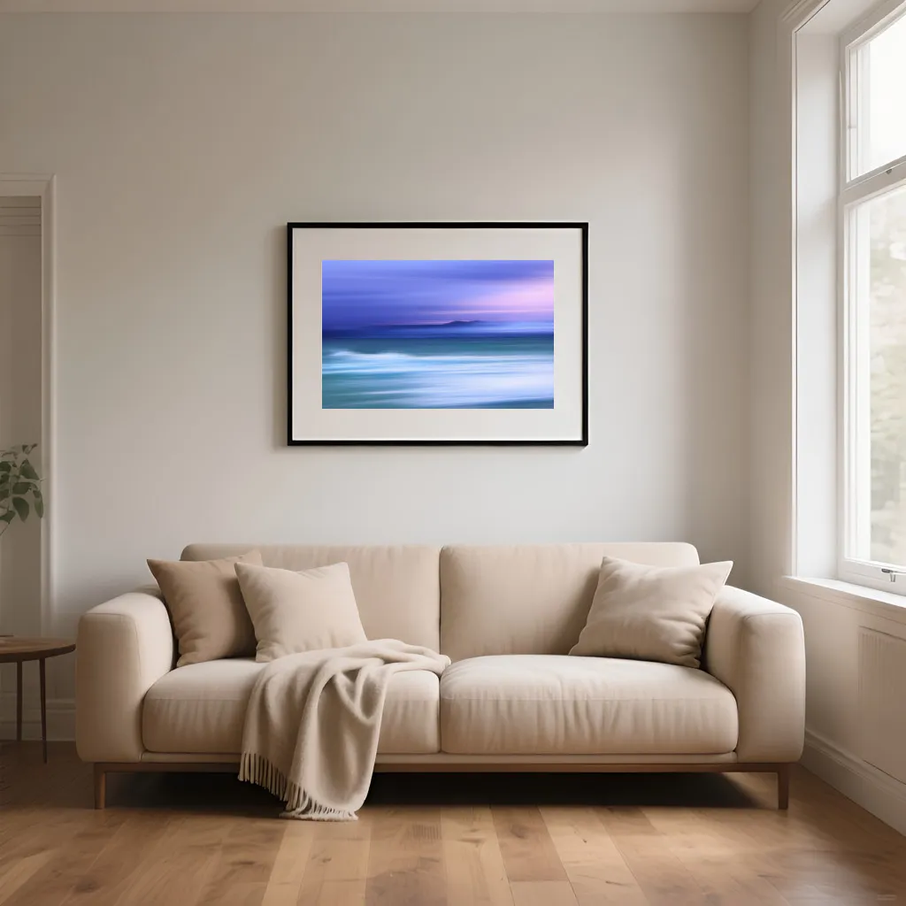 PixuPrint Abstract blurred ocean scene