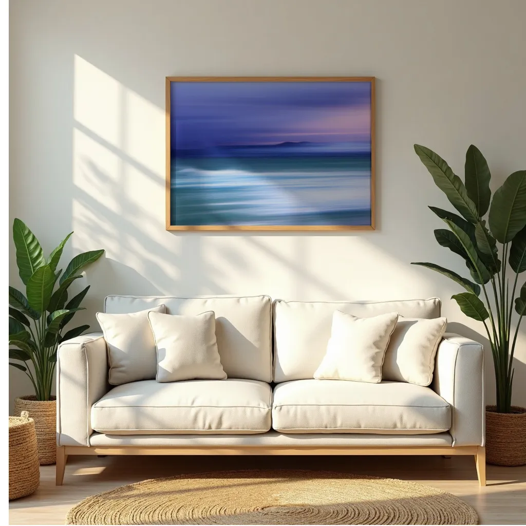 PixuPrint Abstract blurred ocean scene