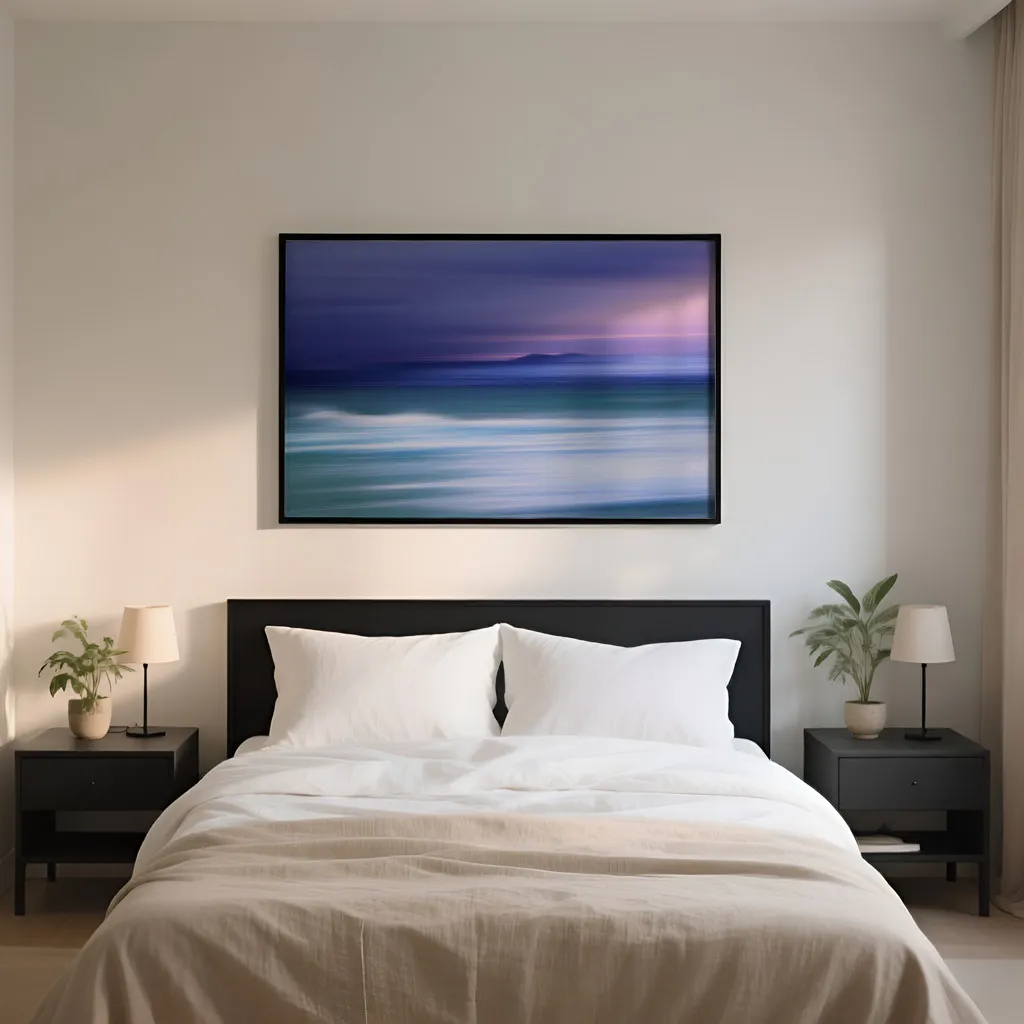 PixuPrint Abstract blurred ocean scene